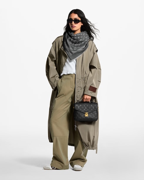 Châle Monogram Denim S00 Femme Accessoires Châles | LOUIS VUITTON