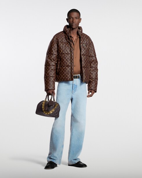Monogram Leather Puffer Jacket in Les Extraordinaires's High-End Ready-to-Wear } collections by Louis Vuitton