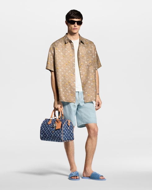 Monogram Printed Short-Sleeved Silk Shirt in Men's Ready-to-Wear Shirts collections by Louis Vuitton