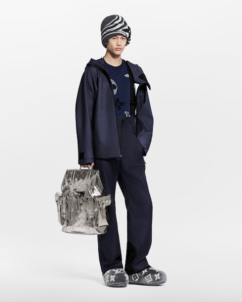 Monogram Short-Sleeved Knitted Crewneck in New's For Men LV Ski collections by Louis Vuitton