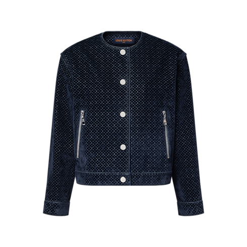 Nanogram Flocket Velvet Jacket in Kobiety's Odzież Płaszcze i kurtki collections by Louis Vuitton (Powiększenie produktu)