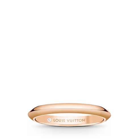 Obrączka LV Diamonds 2,5 mm, różowe złoto in Biżuteria's Kategorie Wedding Bands collections by Louis Vuitton (Powiększenie produktu)