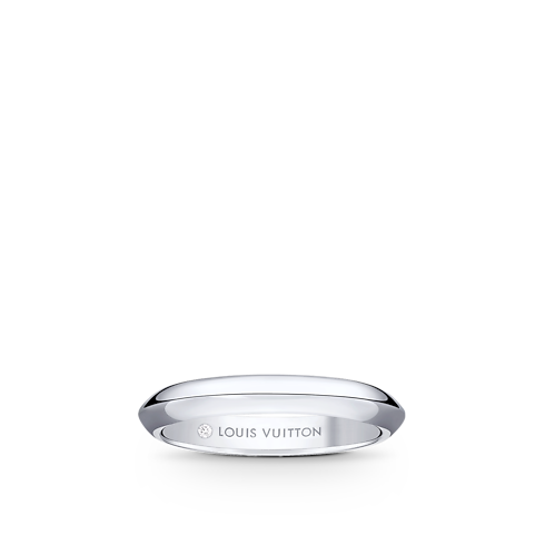 Obrączka LV Diamonds 3 mm, platyna in Biżuteria's Kategorie Wedding Bands collections by Louis Vuitton (Powiększenie produktu)