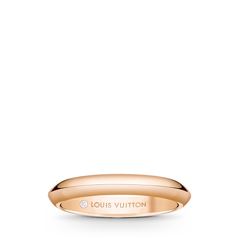 Obrączka LV Diamonds 3 mm, różowe złoto in Biżuteria's Kategorie Wedding Bands collections by Louis Vuitton (Powiększenie produktu)