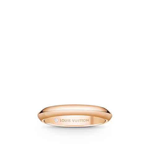 Obrączka LV Diamonds 3 mm, różowe złoto in Biżuteria's Kategorie Wedding Bands collections by Louis Vuitton (Powiększenie produktu)