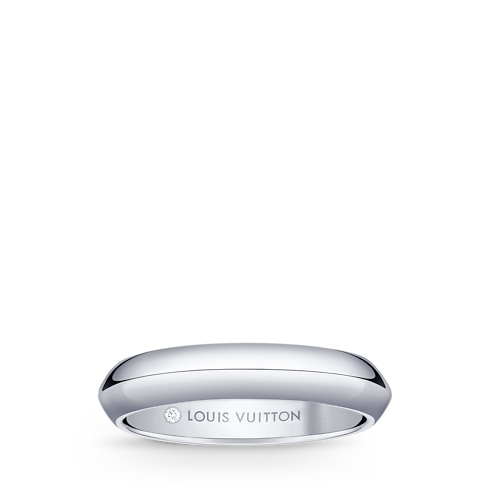 Obrączka LV Diamonds 4 mm, platyna in Biżuteria's Kategorie Wedding Bands collections by Louis Vuitton (Powiększenie produktu)