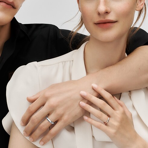 Obrączka LV Diamonds 4 mm, platyna in Biżuteria's Kategorie Wedding Bands collections by Louis Vuitton (Powiększenie produktu)