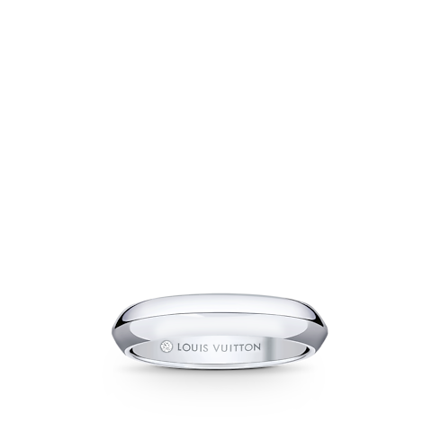 Obrączka LV Diamonds 4 mm, platyna in Biżuteria's Kategorie Wedding Bands collections by Louis Vuitton (Powiększenie produktu)