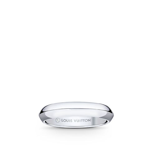 Obrączka LV Diamonds 4 mm, platyna in Biżuteria's Kategorie Wedding Bands collections by Louis Vuitton (Powiększenie produktu)