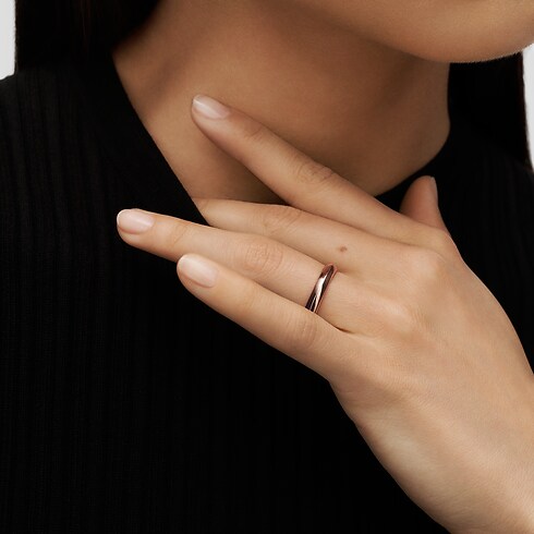 Obrączka LV Diamonds 4 mm, różowe złoto in Biżuteria's Kategorie Wedding Bands collections by Louis Vuitton (Powiększenie produktu)