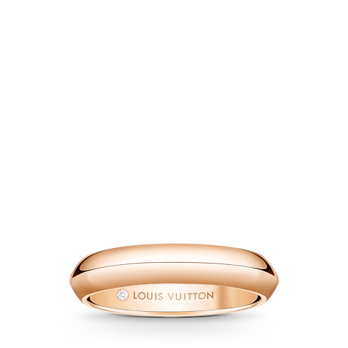 Obrączka LV Diamonds 4 mm, różowe złoto in Biżuteria's Kategorie Wedding Bands collections by Louis Vuitton (Powiększenie produktu)