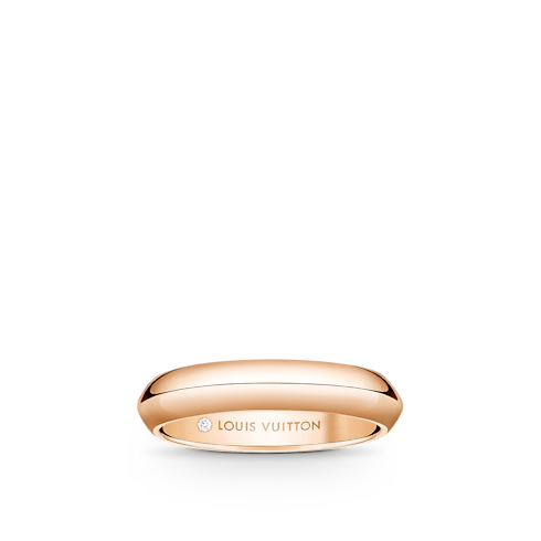 Obrączka LV Diamonds 4 mm, różowe złoto in Biżuteria's Kategorie Wedding Bands collections by Louis Vuitton (Powiększenie produktu)