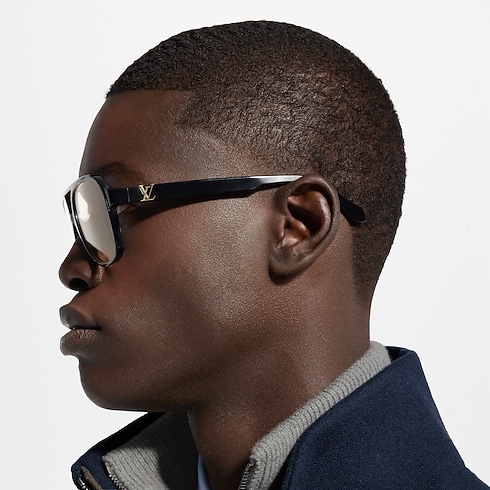 Okulary LV Hit Pilot S00 in Mężczyźni's Akcesoria Okulary collections by Louis Vuitton (Powiększenie produktu)