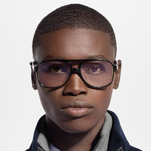 Okulary LV Hit Pilot S00 in Mężczyźni's Akcesoria Okulary collections by Louis Vuitton (Powiększenie produktu)