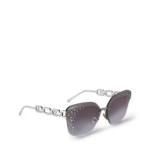 Okulary przeciwsłoneczne LV Jewel Frosted S00 in Kobiety's Akcesoria Okulary collections by Louis Vuitton (Powiększenie produktu)