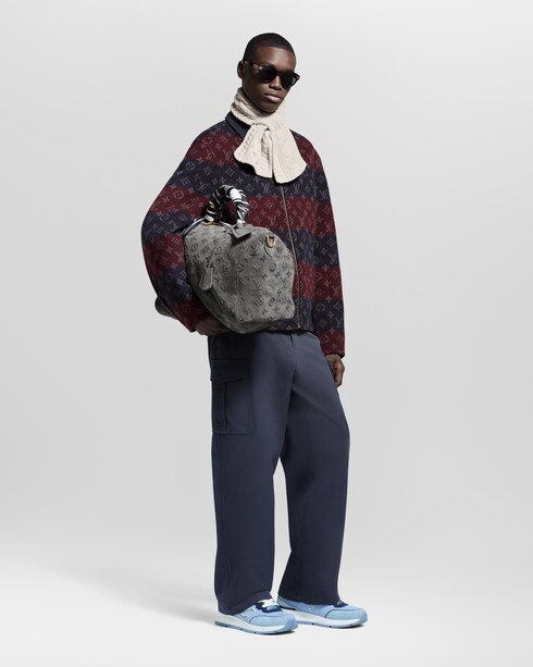 Only LV Mini Cable Scarf S00 in Men's Accessories Scarves collections by Louis Vuitton