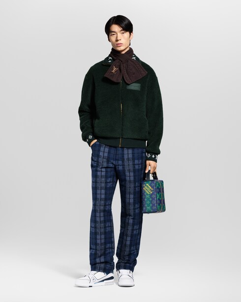 Only LV Mini Cable Scarf S00 in Men's Accessories Scarves collections by Louis Vuitton