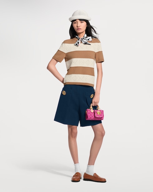 Openwork Striped Knit Top in Women's Ready-to-Wear Tops collections by Louis Vuitton