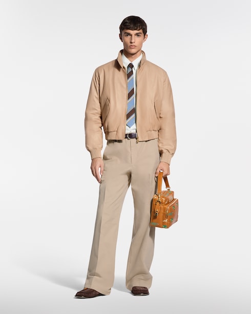 Padded Leather Blouson in Les Extraordinaires's High-End Ready-to-Wear } collections by Louis Vuitton
