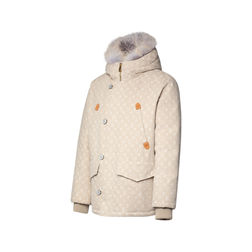 Parka Monogram Water-Repellent Denim Down in Mężczyźni's Odzież Odzież collections by Louis Vuitton (Powiększenie produktu)
