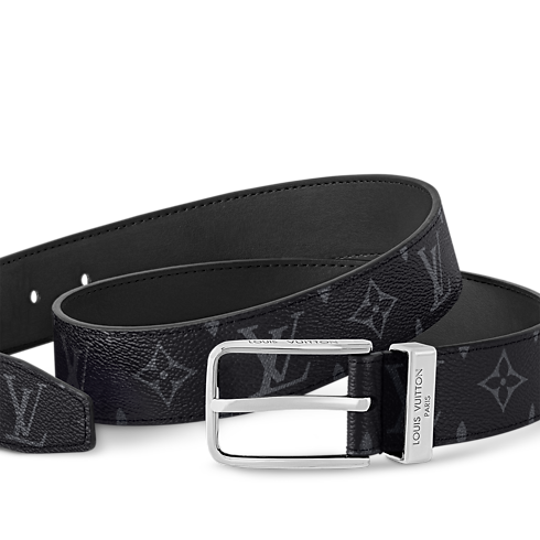Pasek Pont Neuf 35 mm Płótno Monogram Eclipse in Mężczyźni's Akcesoria Wszystkie akcesoria collections by Louis Vuitton (Powiększenie produktu)