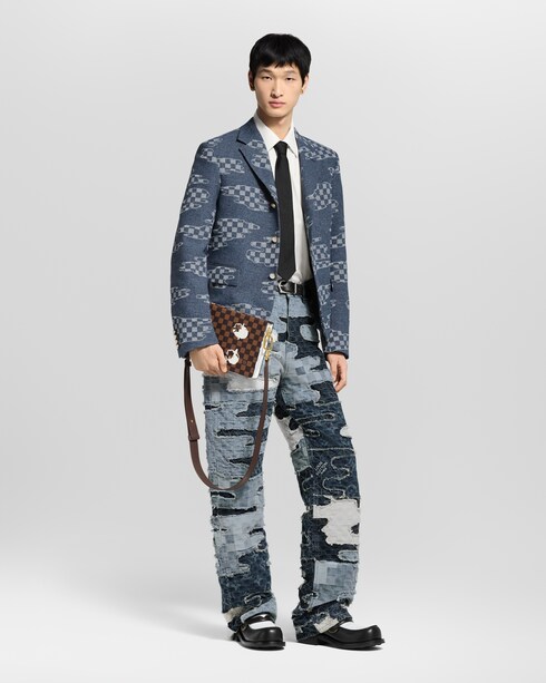 Patchwork Denim Skate Pants in Men's Ready to Wear All Ready-To-Wear collections by Louis Vuitton