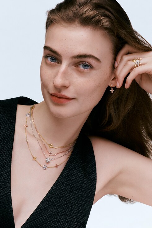 Idylle Blossom Paved Ring, 3 Golds And Diamonds in Jewelry's Categories All Fine Jewelry collections by Louis Vuitton