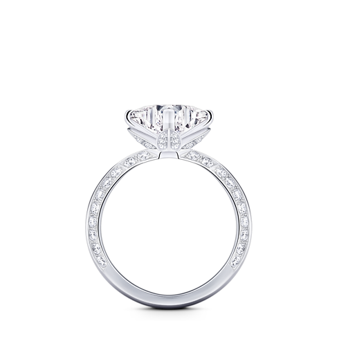 Pierścionek Solitaire pavé LV Diamonds, szlif LV Monogram Star in Biżuteria's Kolekcje LV Diamonds collections by Louis Vuitton (Powiększenie produktu)