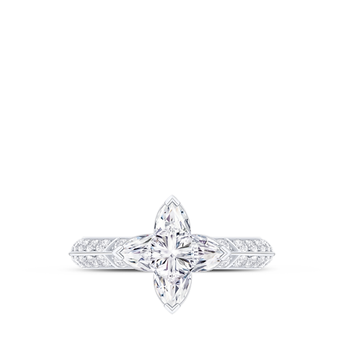 Pierścionek Solitaire pavé LV Diamonds, szlif LV Monogram Star in Biżuteria's Kolekcje LV Diamonds collections by Louis Vuitton (Powiększenie produktu)