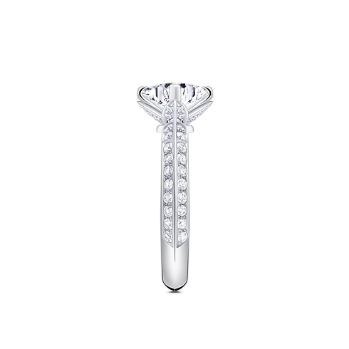 Pierścionek Solitaire pavé LV Diamonds, szlif LV Monogram Star in Biżuteria's Kolekcje LV Diamonds collections by Louis Vuitton (Powiększenie produktu)