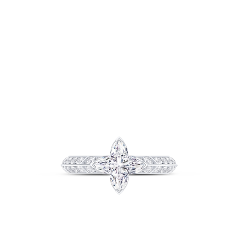 Pierścionek Solitaire pavé LV Diamonds, szlif LV Monogram Star in Biżuteria's Kolekcje LV Diamonds collections by Louis Vuitton (Powiększenie produktu)