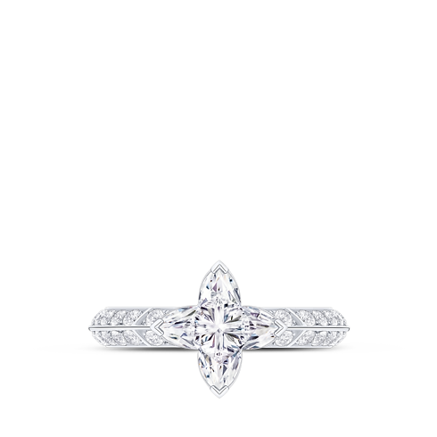 Pierścionek Solitaire pavé LV Diamonds, szlif LV Monogram Star in Biżuteria's Kolekcje LV Diamonds collections by Louis Vuitton (Powiększenie produktu)