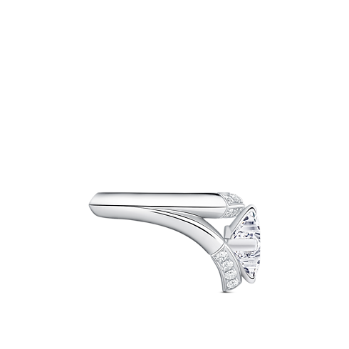 Podwójny pierścionek pavé LV Diamonds, szlif LV Monogram Star in Biżuteria's Kolekcje LV Diamonds collections by Louis Vuitton (Powiększenie produktu)