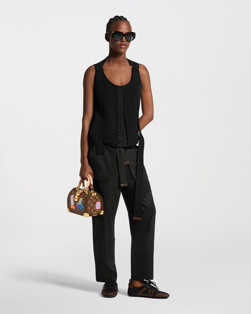 Poplin Insert Silk Cargo Pants in Women's Ready-to-Wear Pants collections by Louis Vuitton