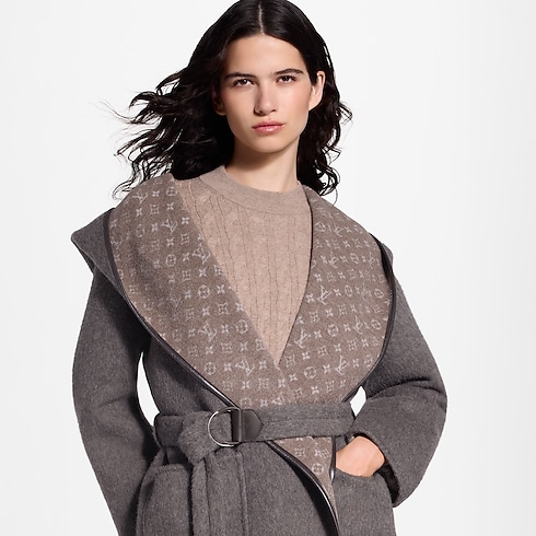 Płaszcz Dwustronny Kopertowy z Kapturem in Kobiety's Odzież Płaszcze i kurtki collections by Louis Vuitton (Powiększenie produktu)