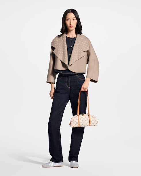 Abrigo cropped de doble cara Mujer Prêt-à-Porter Abrigos y chaquetas | LOUIS VUITTON