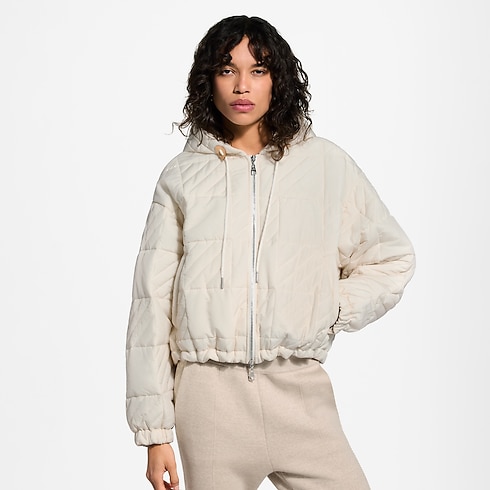 Quilted Damier Zip-Up Jacket in Kobiety's Odzież Płaszcze i kurtki collections by Louis Vuitton (Powiększenie produktu)
