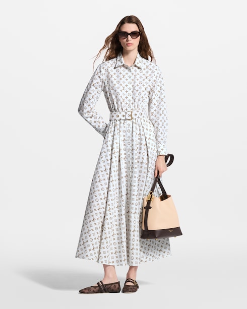 Woven Monogram Print Shirt Dress in Women's Ready-to-Wear Dresses collections by Louis Vuitton