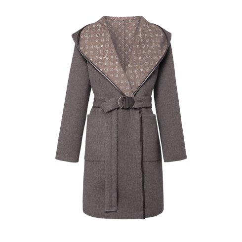 Reversible Hooded Wrap Coat in Kobiety's Odzież Płaszcze i kurtki collections by Louis Vuitton (Powiększenie produktu)