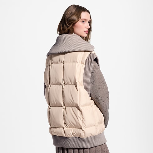 Ribbed Hem Quilted Gilet in Kobiety's Odzież Płaszcze i kurtki collections by Louis Vuitton (Powiększenie produktu)