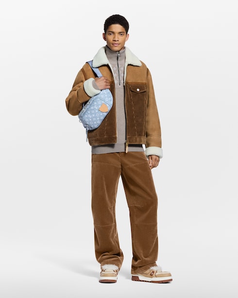 Pull en laine côtelée à col zippé Nouveautés Homme LV Ski | LOUIS VUITTON