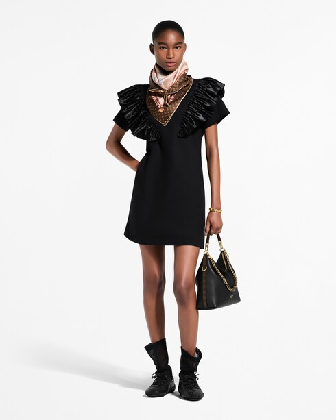 Ruffle Trim T-Shirt Dress in Women's Ready-to-Wear Dresses collections by Louis Vuitton