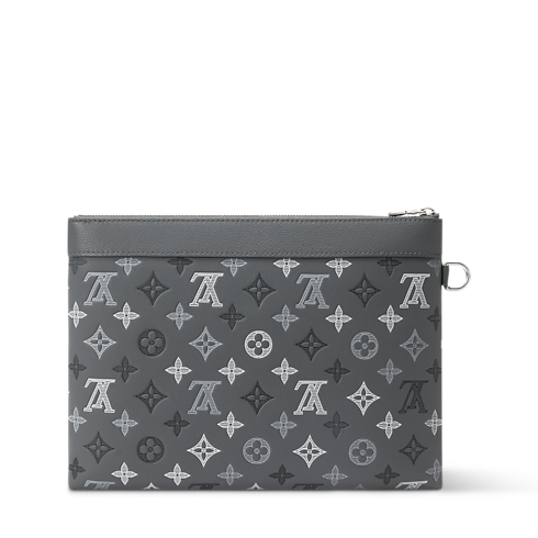 Saszetka Pochette To-Go Monogram Shadow in Mężczyźni's Portfele i drobna galanteria skórzana Wszystkie portfele i małe wyroby skórzane collections by Louis Vuitton (Powiększenie produktu)
