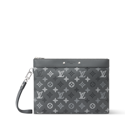 Saszetka Pochette To-Go Monogram Shadow in Mężczyźni's Portfele i drobna galanteria skórzana Wszystkie portfele i małe wyroby skórzane collections by Louis Vuitton (Powiększenie produktu)