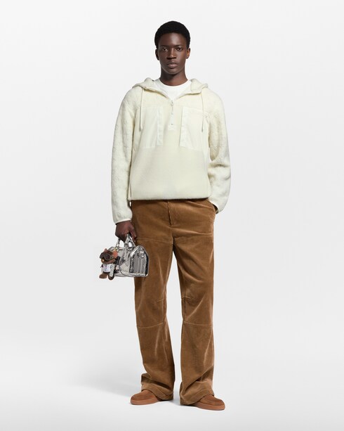 Signature Technical Wool Pile Hoodie in New's For Men LV Ski collections by Louis Vuitton