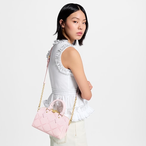 Speedy Bandouliere 20 Skóra Monogram Empreinte in Torebki i małe wyroby skórzane's Damskie torebki Ikony LV collections by Louis Vuitton (Powiększenie produktu)