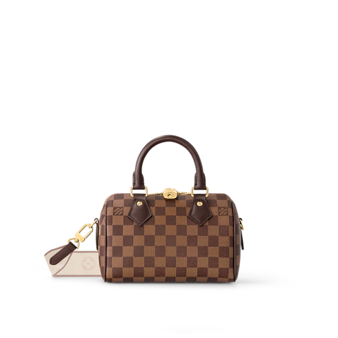 Speedy Bandoulière 20 Bag Płótno Damier Ebene in Torebki i małe wyroby skórzane's Damskie torebki Ikony LV collections by Louis Vuitton (Powiększenie produktu)