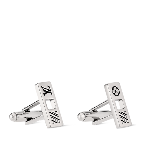 Spinki do mankietów Damier Staples Cut Out S00 in Mężczyźni's Biżuteria modowa Wszystkie produkty z kategorii Biżuteria collections by Louis Vuitton (Powiększenie produktu)