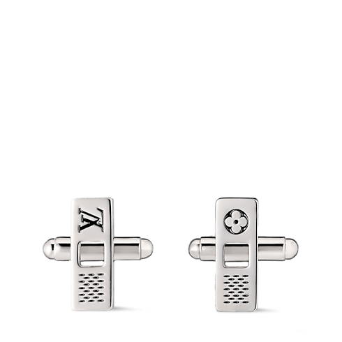 Spinki do mankietów Damier Staples Cut Out S00 in Mężczyźni's Biżuteria modowa Wszystkie produkty z kategorii Biżuteria collections by Louis Vuitton (Powiększenie produktu)