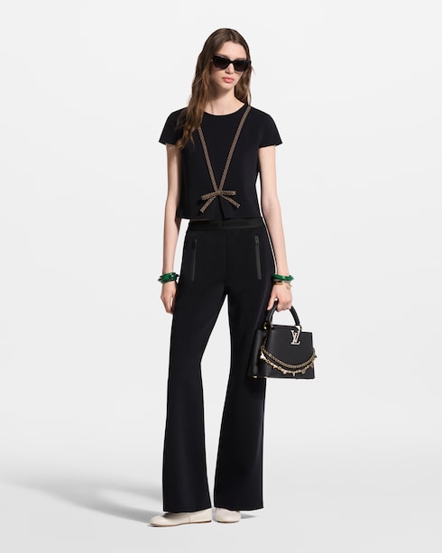 Monogram Accent Flared Pants in Women's Ready-to-Wear Trousers collections by Louis Vuitton